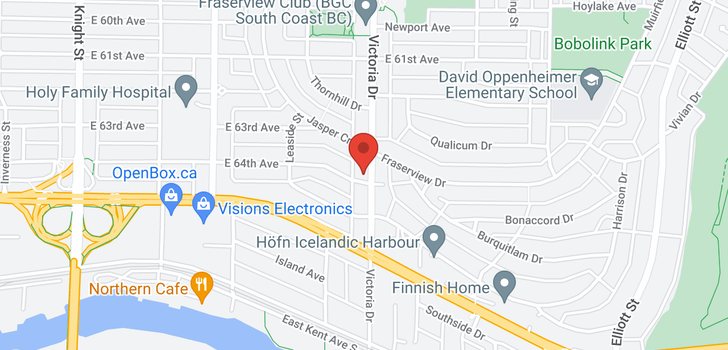 map of 7989 VICTORIA DRIVE